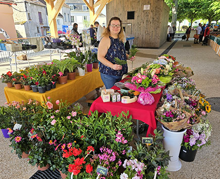 Fleurs-marche